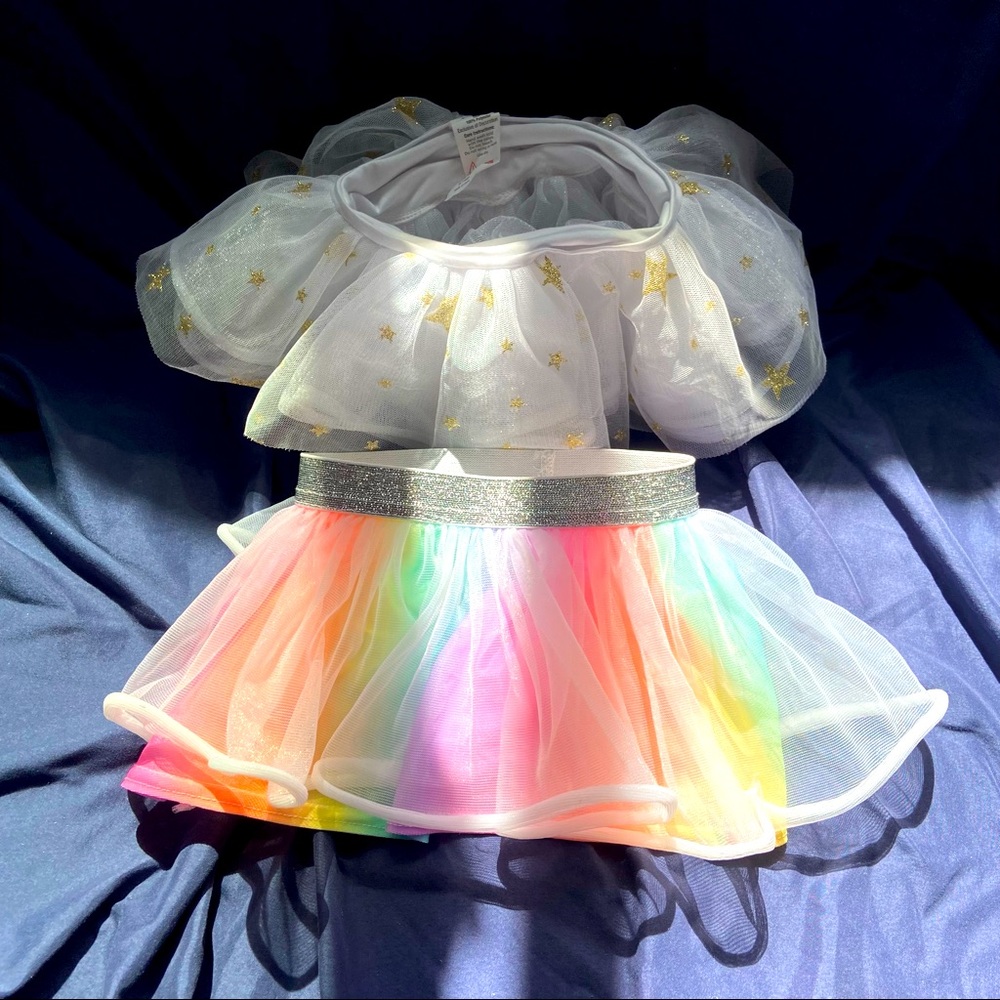 🤩🖤Pair of infant tutus🖤 rainbow & stars 3/$15
